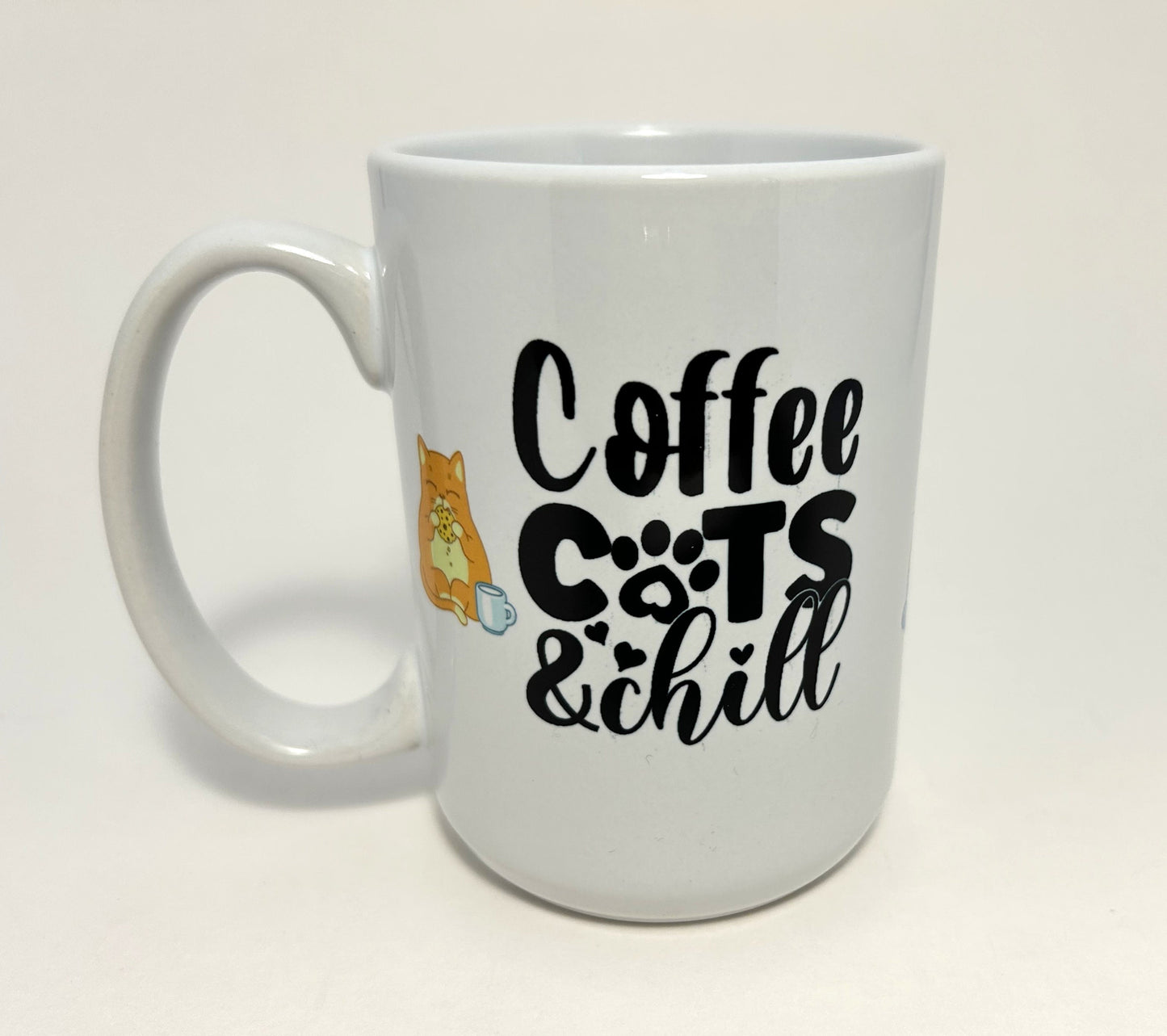 Coffee, Cats, & Chill Coffee Mug Cup